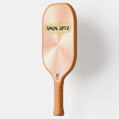 Monogrammed Peach en Gold Business | Pickleball Paddle (Links)