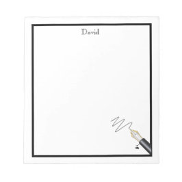 Monogrammed Pen Note Pad Notitieblok
