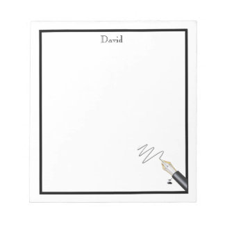 Monogrammed Pen Note Pad Notitieblok