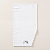 Monogrammed Penguin Design Bad Handdoek (Handdoek)