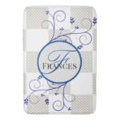 Monogrammed Personalized Bath Mat (Voorkant Verticaal)