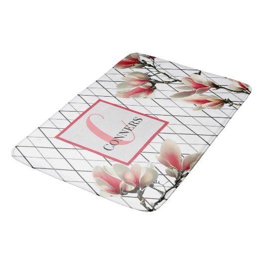 Monogrammed Personalized Bathroom Rug Badmat (Gekanteld)