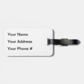 Monogrammed & Personalized Confetti in Jewel Tones Bagagelabel (Achterkant horizontaal)