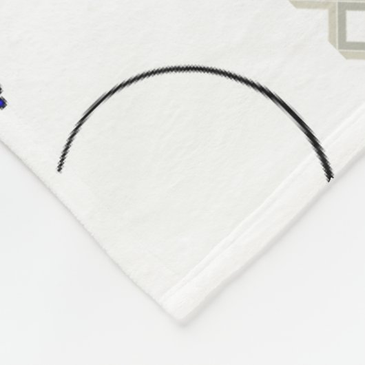 Monogrammed Personalized Fleece Blanket (Hoek)