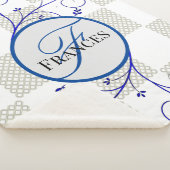 Monogrammed Personalized Sherpa Blanket Deken (3/4)