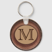 Monogrammed Personalized Sleutelhanger for Men (Voorkant)