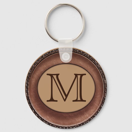 Monogrammed Personalized Sleutelhanger for Men (Voorkant)