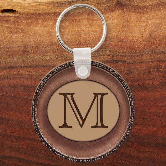 Monogrammed Personalized Sleutelhanger for Men (Voorkant)