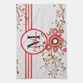Monogrammed Persoonlijke keukenhanddoeken (Verticaal)