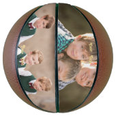 Monogrammed Photo Team Coach School Club Player Basketbal (Verticaal)