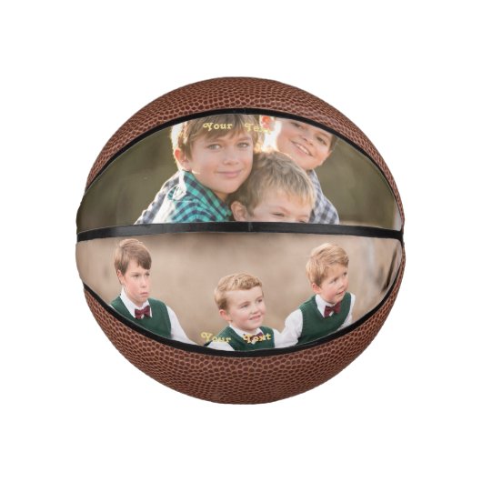 Monogrammed Photo Team Coach School Club Player Basketbal (Voorkant)