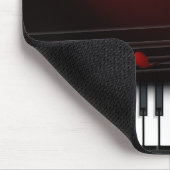 Monogrammed Piano en Red Clef Muismat (Hoek)