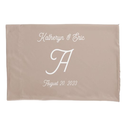 Monogrammed Pillowcase Kussensloop (Voorkant)