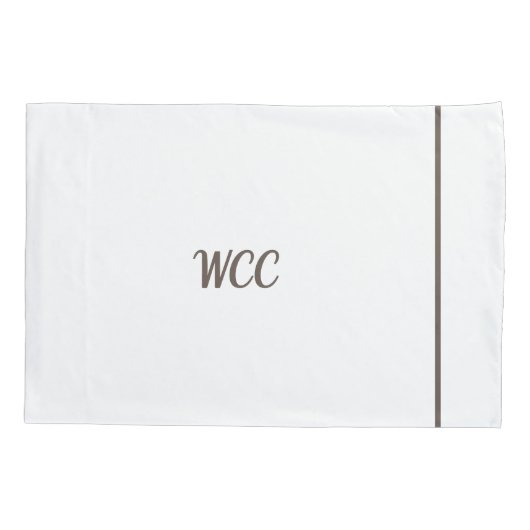 Monogrammed Pillowcase Kussensloop (Achterkant)