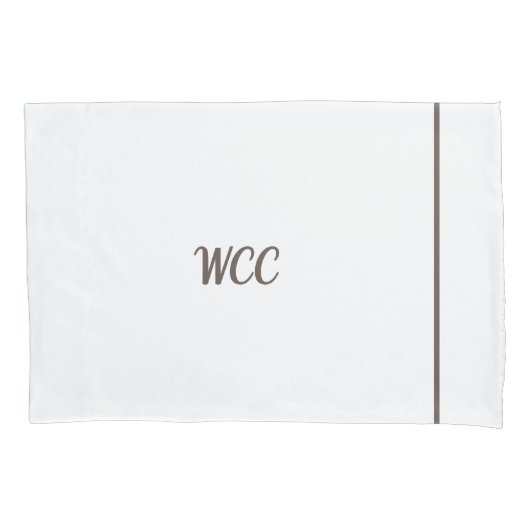 Monogrammed Pillowcase Kussensloop (Voorkant)