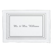 Monogrammed Pillowcases Kussensloop (Voorkant-Links)