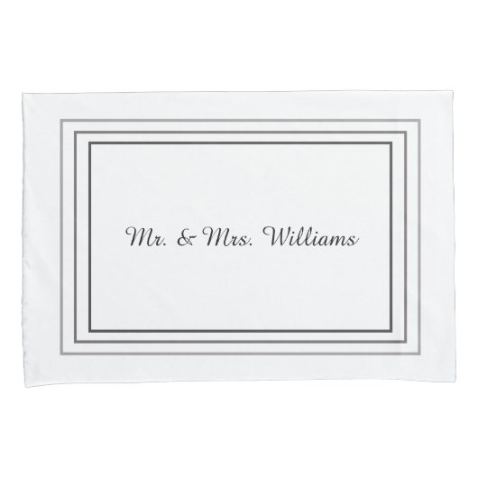 Monogrammed Pillowcases Kussensloop (Voorkant-Rechts)