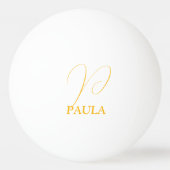 Monogrammed Ping Pong Ball (Voorkant)