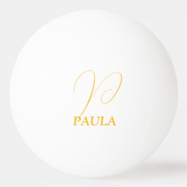 Monogrammed Ping Pong Ball