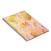 Monogrammed Pink and Sage Abstract Notitieboek (Rechterzijde)