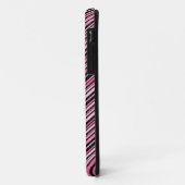Monogrammed Pink Black Tribal Chevron Pattern Case-Mate iPhone Case (Achterkant/links)