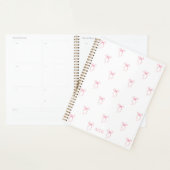 Monogrammed Pink Bow Planner (Display)
