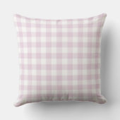 Monogrammed Pink Gingham-controle Kussen (Achterkant)