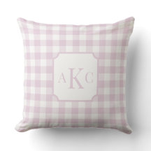 Monogrammed Pink Gingham-controle