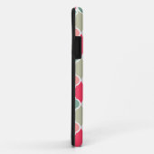 Monogrammed Pink Green Moroccan Lattice Pattern Case-Mate iPhone Case (Achterkant/rechts)