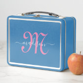 Monogrammed Pink Script Girl's (In situ)