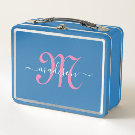 Monogrammed Pink Script Girl's