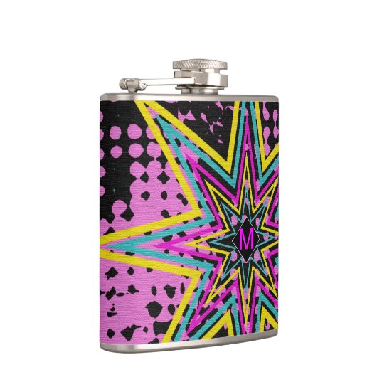 Monogrammed Pink Star Heupfles (Rechts)