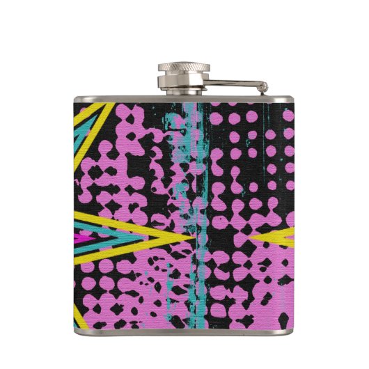 Monogrammed Pink Star Heupfles (Achterkant)