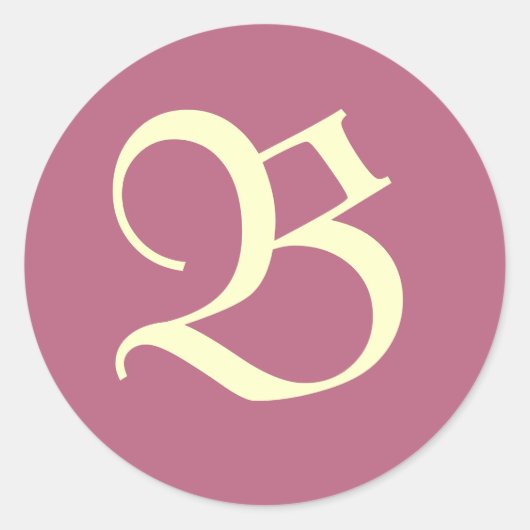 Monogrammed Pink Sticker (Voorkant)
