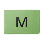 Monogrammed Pistachio Green Bath Mat (Voorkant)