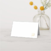 Monogrammed plaatskaarten voor Diner en Blanc pick Plaatskaartje (Voorkant)