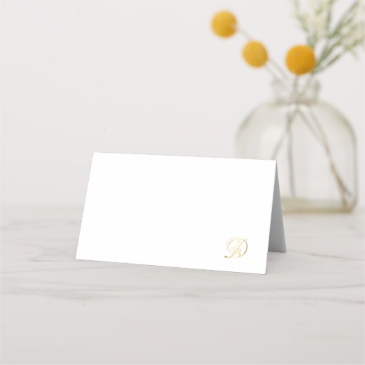 Monogrammed plaatskaarten voor Diner en Blanc pick Plaatskaartje (Voorkant)