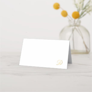 Monogrammed-plaatskaarten voor Diner en Blanc picn Plaatskaartje