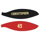 Monogrammed Player Club Team Naam Nummer Aangepast Basketbal (Panelen)