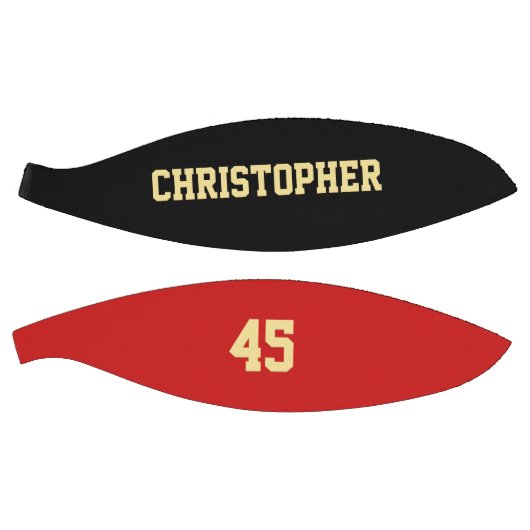 Monogrammed Player Club Team Naam Nummer Aangepast Basketbal (Panelen)