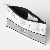 Monogrammed Print Cut Sew Bag Etui (Open)