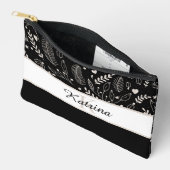 Monogrammed Print Cut Sew Bag Etui (Open)