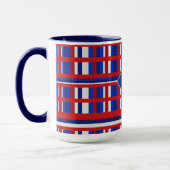 Monogrammed Pset Patriot Red White & Blue Mok (Links)
