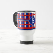 Monogrammed Pset Patriot Red White & Blue Reisbeker (Voorkant links)