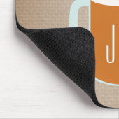 Monogrammed Pumpkin Spice Mason Jar Herfst Drink Muismat (Hoek)