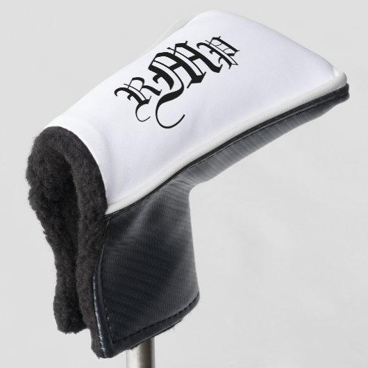 Monogrammed Putter Hoesje Golfheadcover (3/4 voorkant)
