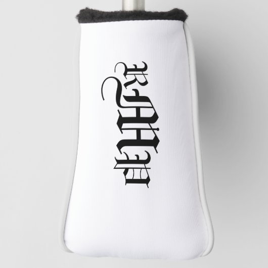 Monogrammed Putter Hoesje Golfheadcover (Draai 90)