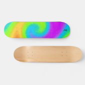Monogrammed Pyschedelic Skateboard (Horizontaal)