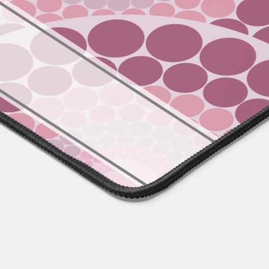 Monogrammed Radiant Pinks Dusky Roos Dot Mandala Bureaumat (Hoek)