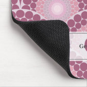 Monogrammed Radiant Pinks Dusky Roos Dot Mandala Muismat (Hoek)